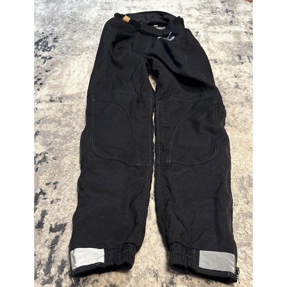 Frank Thomas Womens Sz Small Aqua Pore Motorcycle Pants Black